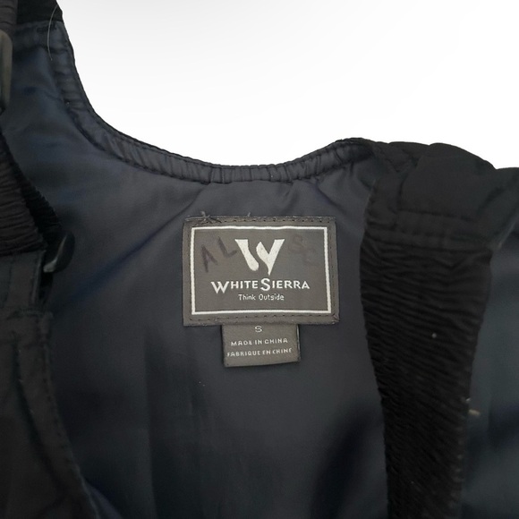 White Sierra Black Snow Bib Adult Size Small Fair Condition - Picture 2 of 4
